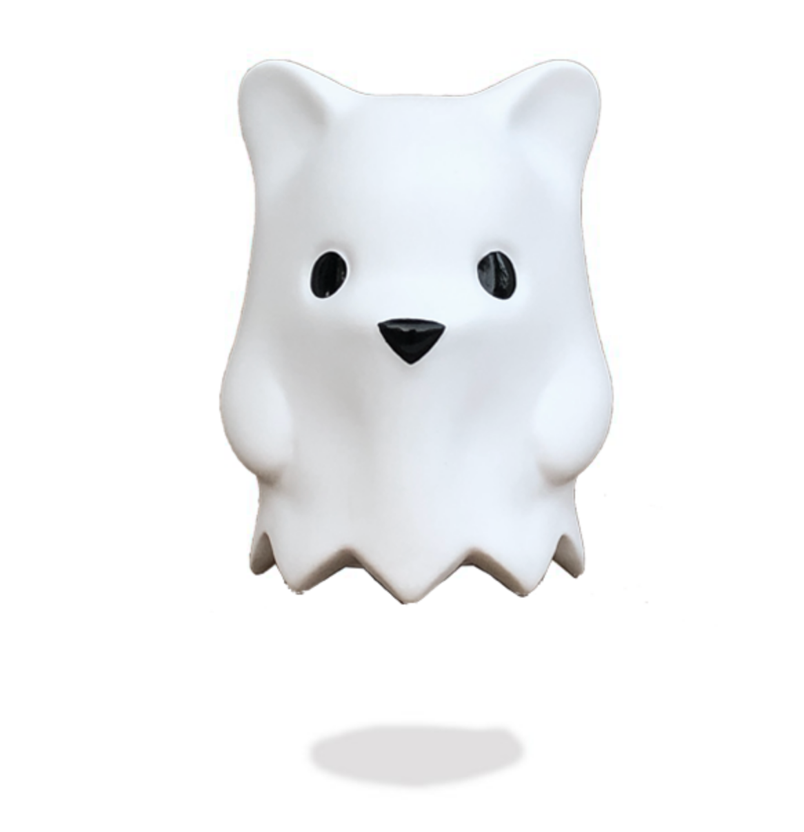 Luke Chueh Ghostbear Matte White vinyl figure by Munky King Available Now ! ! !