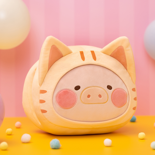 ToyZero+ Lulu The Pig Celebration: Kitty Pig Hand Warmer Cushion Accessory Kouhigh Toys