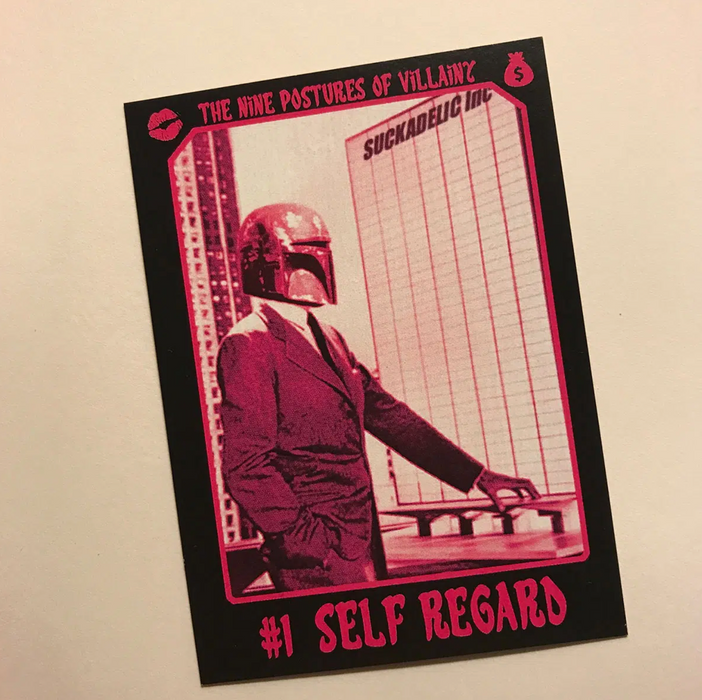 Suckadelic Suckpax – 9 Postures of Villainy trading cards wax pack Trading Cards Sidekick Labs