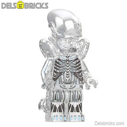 Aliens Xenomorph transparent Lego custom Minifigures Minifigures DelsBricks Minifigures