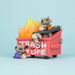 Trash Panda Dumpster Fire Vinyl Art Toy 100soft
