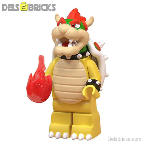 Bowser from Super Mario Brothers Movie Minifigures Minifigures DelsBricks Minifigures