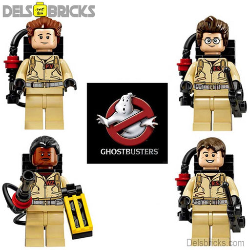 Ghostbusters set of 4 Lego Minifigures custom toys Minifigures DelsBricks Minifigures
