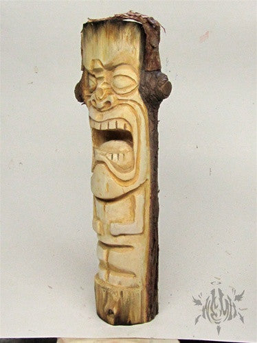 Tikistein wood carving by Mike NEMO Mendez Custom NEMO