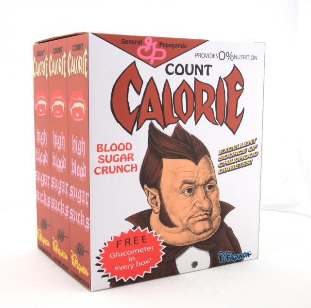 Count Calorie figure by Ron English Vinyl Art Toy Ron English