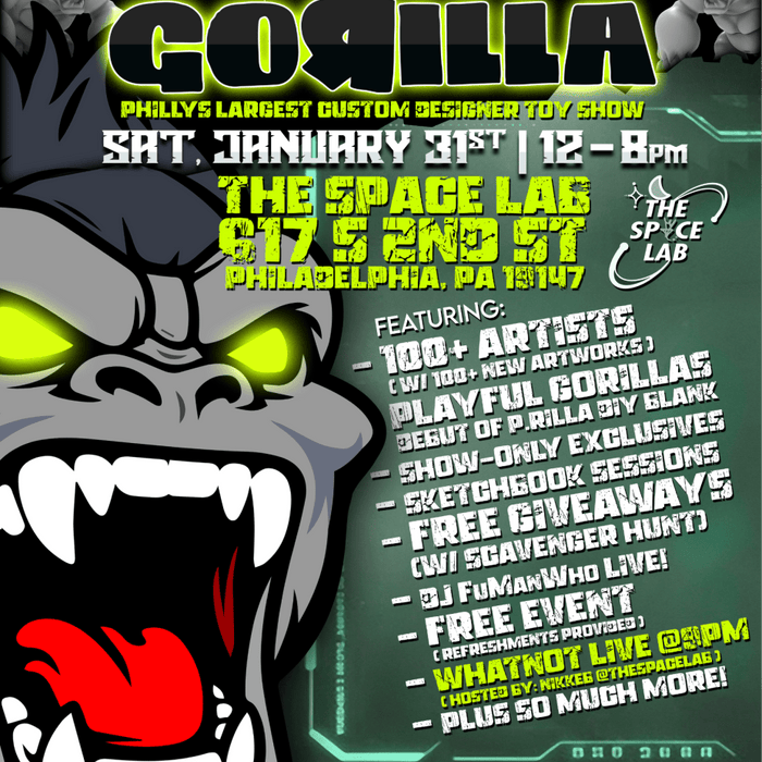 100 ARTISTS vs 1 GORILLA Custom Show - Tenacious Toys®