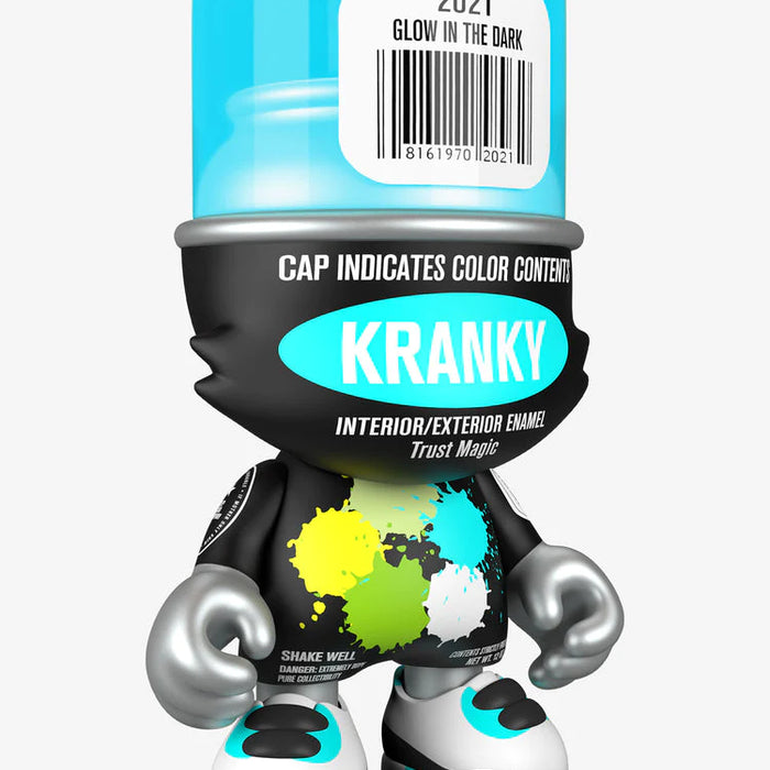 GID Blue SuperKranky 8-inch vinyl toy by Sket One x Superplastic Available Now