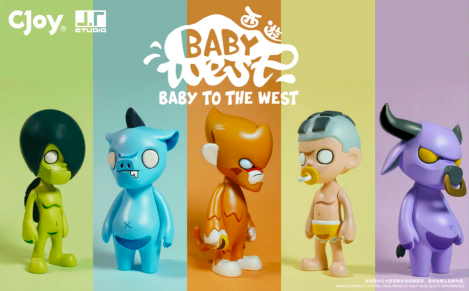 Baby to the West Full 5pc Set of Mini Figures by JT Studio Available Now ! ! !