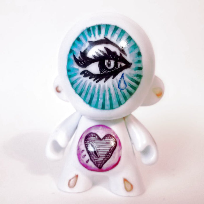 Broken Heart Mini 4-inch custom Munny by Eric Mckinley Available Now ! ! !