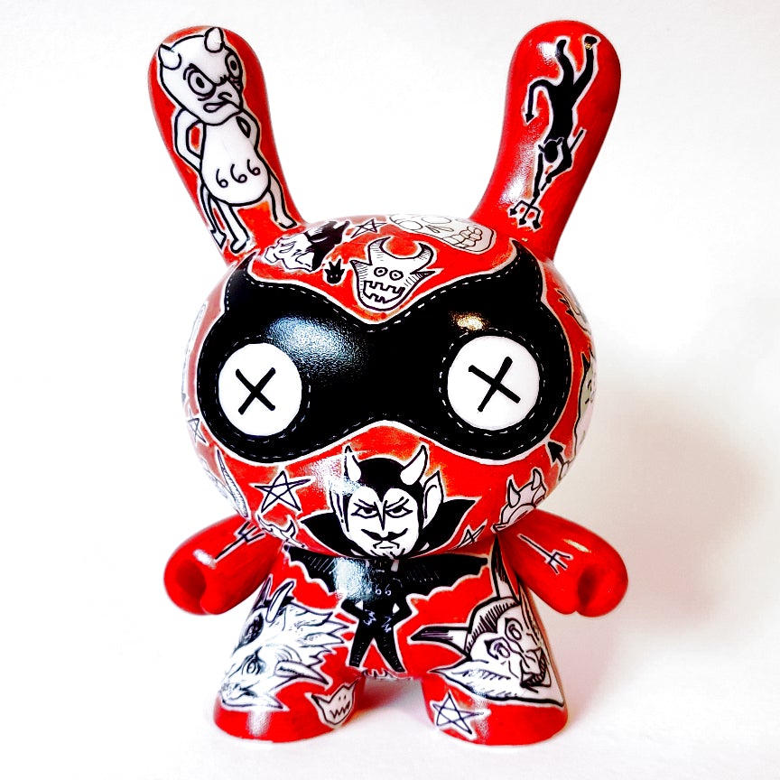 Devil 7-inch custom Dunny by Eric Mckinley Available Now ! ! !