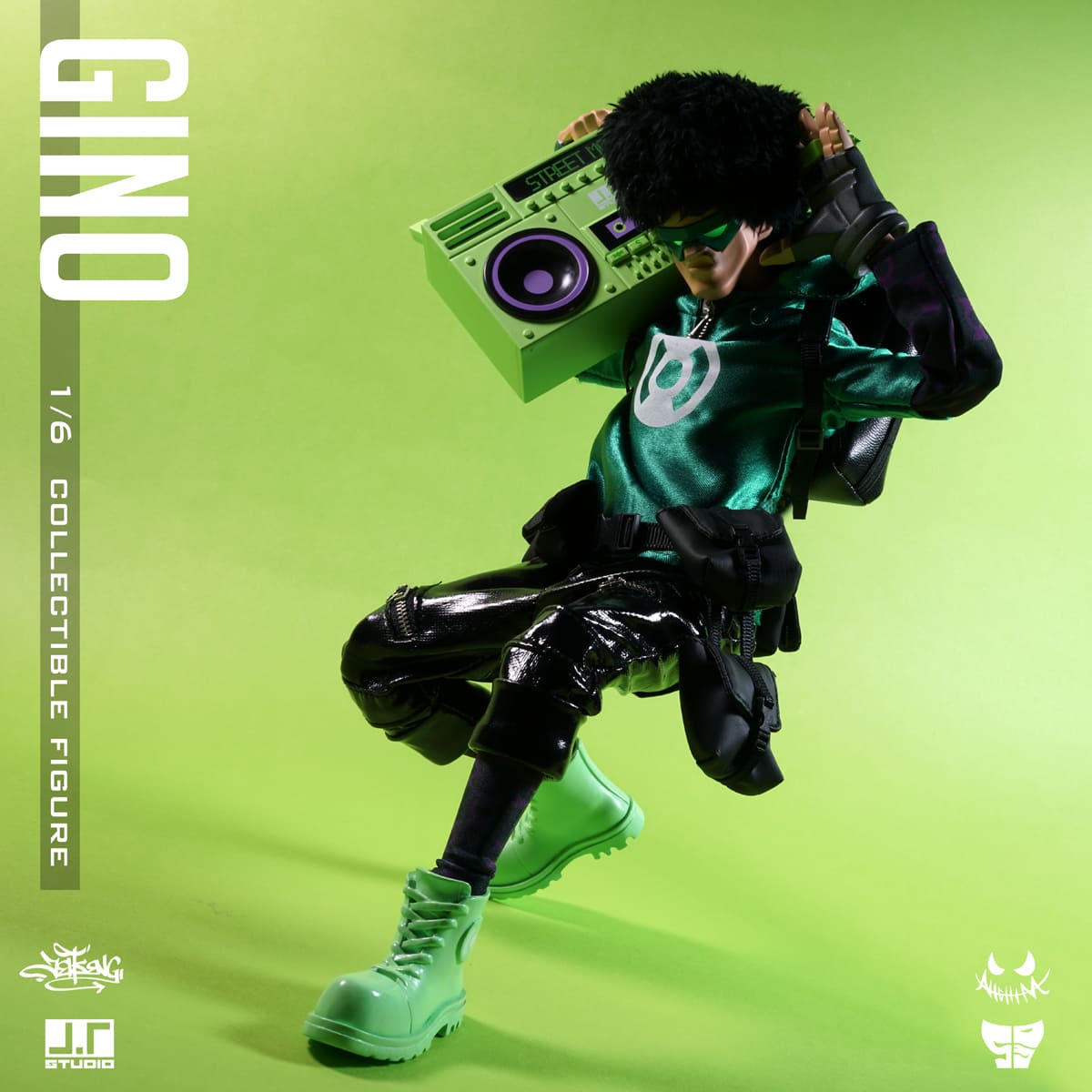 Gino 1/6-scale Street Mask action figure by JT Studio Available Now
