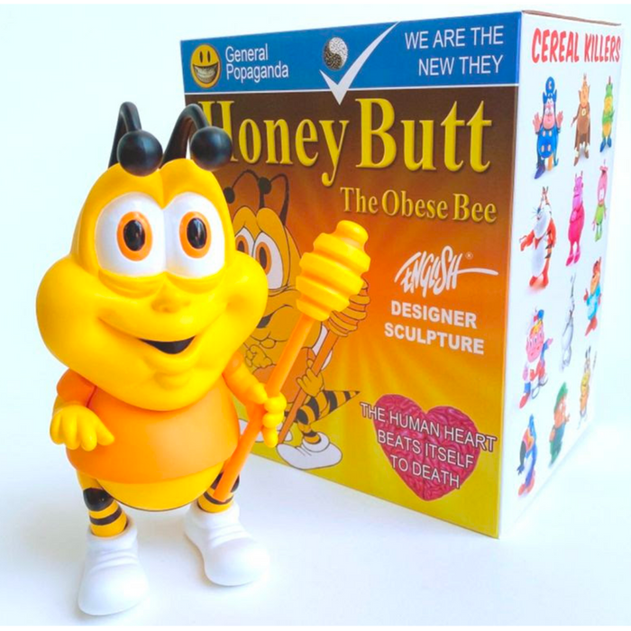 Honey Butt the Obese Bee 8-inch vinyl figure by Ron English Available Now ! ! !
