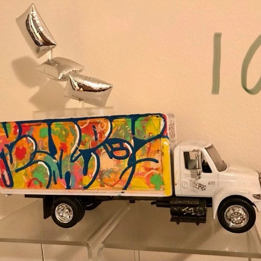 Lindsay Sturm Collection Item 10: custom tagged TYO Toys Box Truck Available Now ! ! !
