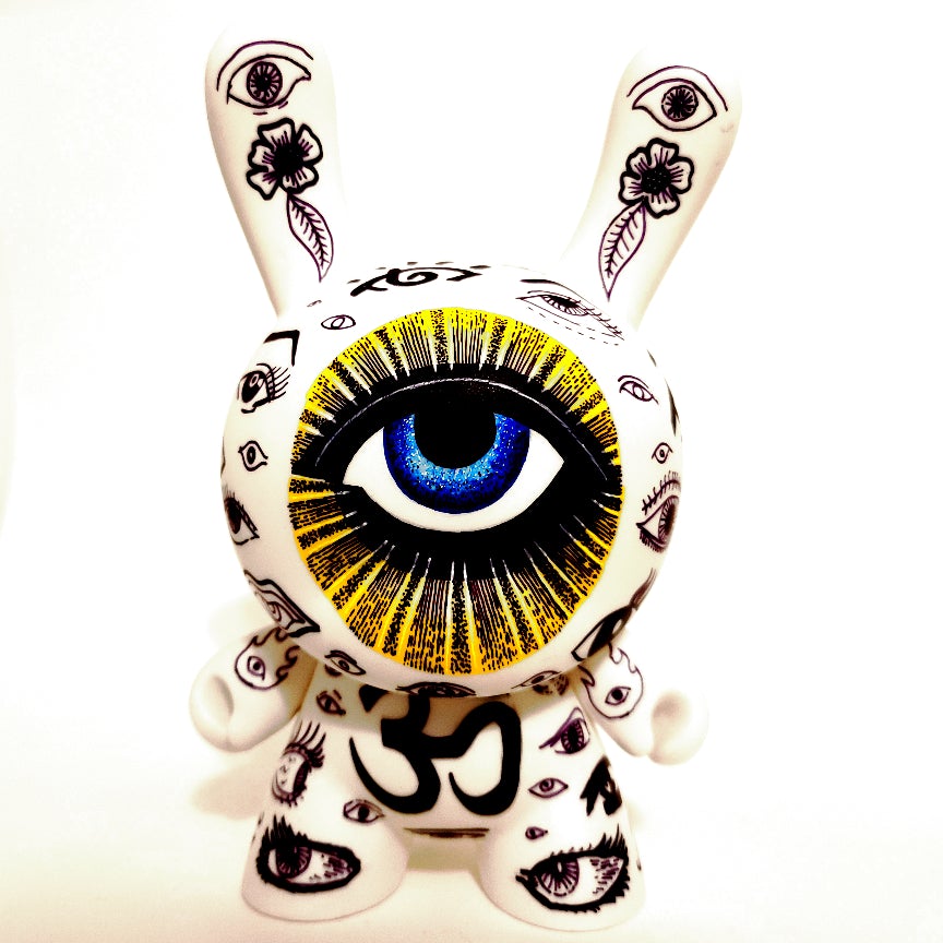 Namaste 7-inch custom Dunny by Eric Mckinley Available Now ! ! !