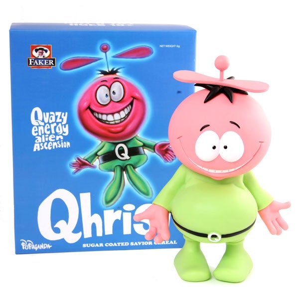 Qhrist 8-inch vinyl figure by Ron English Available Now ! ! !