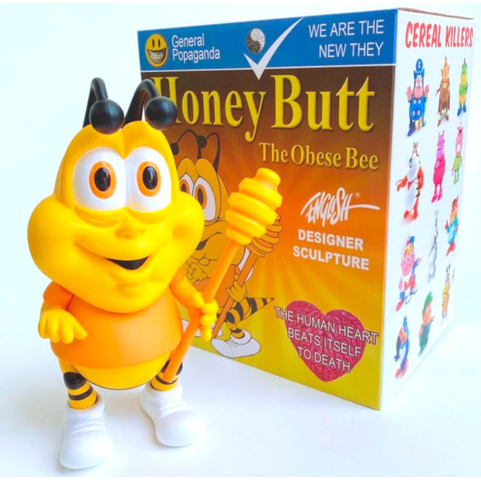 Honey Butt the Obese Bee 8-inch vinyl figure by Ron English Available Now