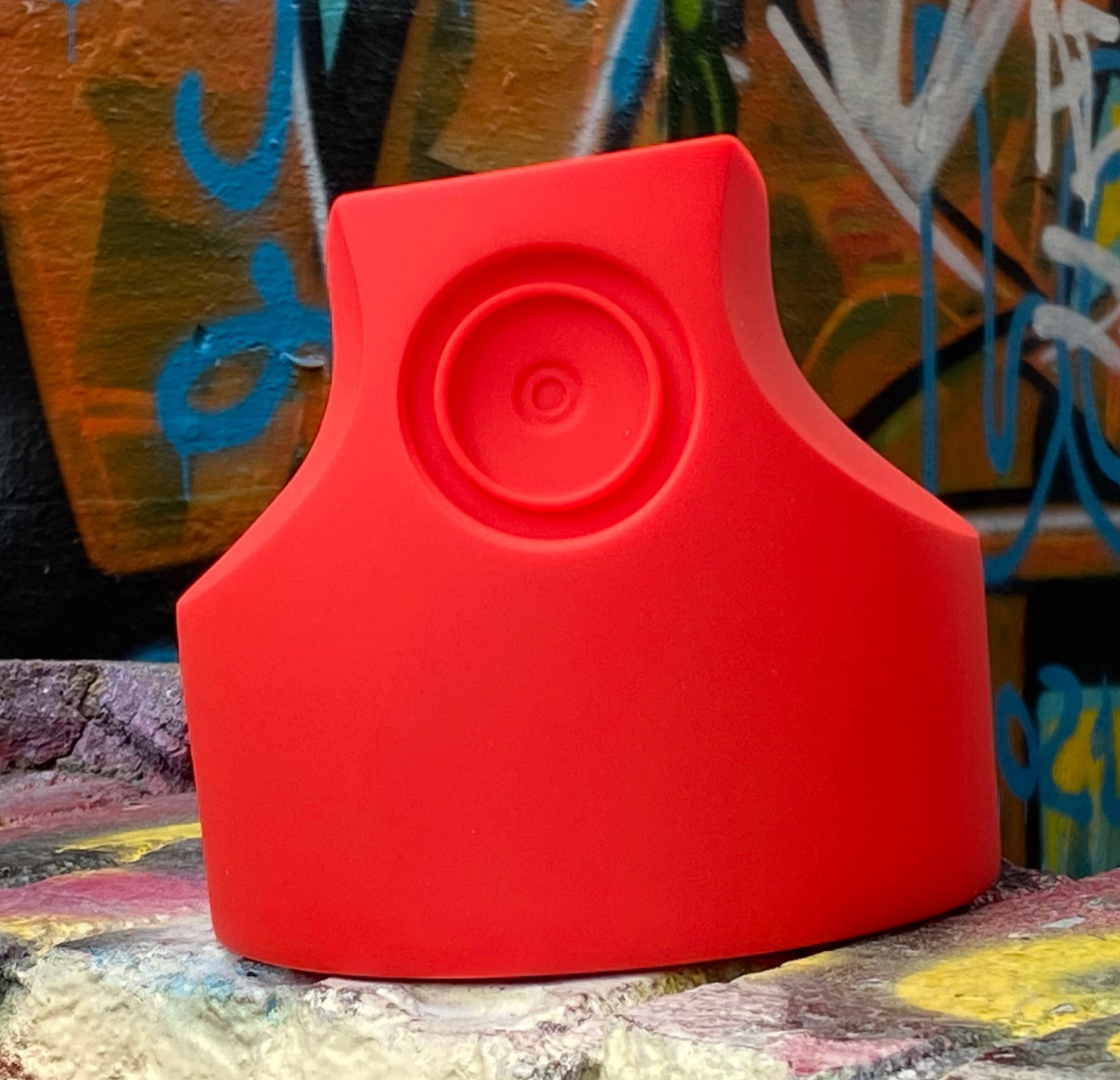 Banana Skinny Cap DIY Red vinyl figure by Playful Gorilla x Tenacious Toys Available Now