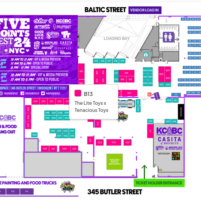 Five Points Fest 2024 Map