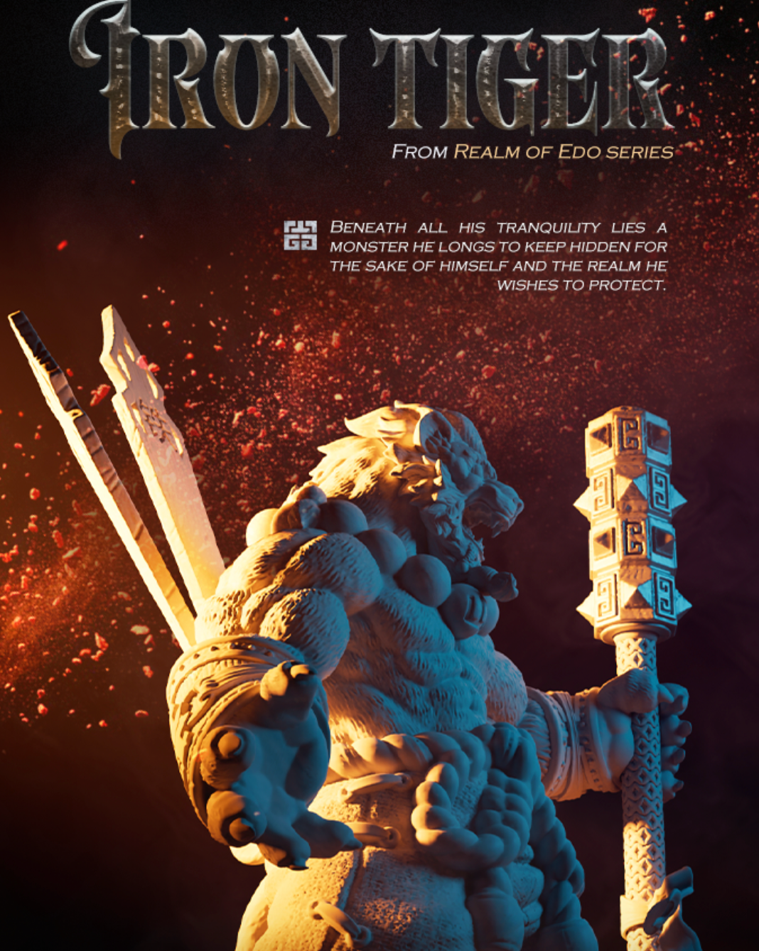 RLUX Realm of Edo: Iron Tiger 3D STL Files Now Live On Kickstarter