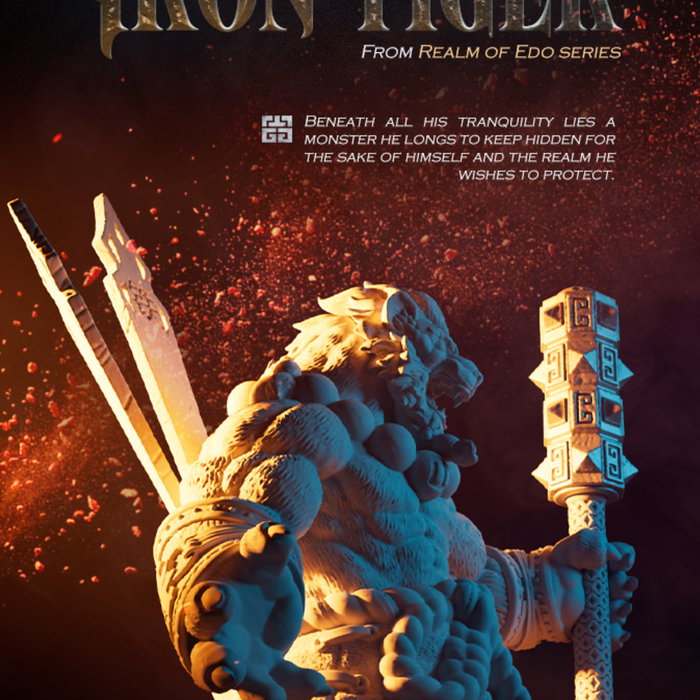 RLUX Realm of Edo: Iron Tiger 3D STL Files Now Live On Kickstarter