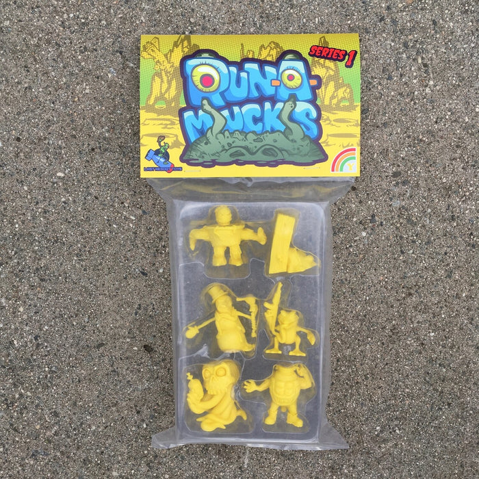 Run-A-Mucks Mini Figures Series 1 Yellow color by Last Resort Toys Available Now ! ! !