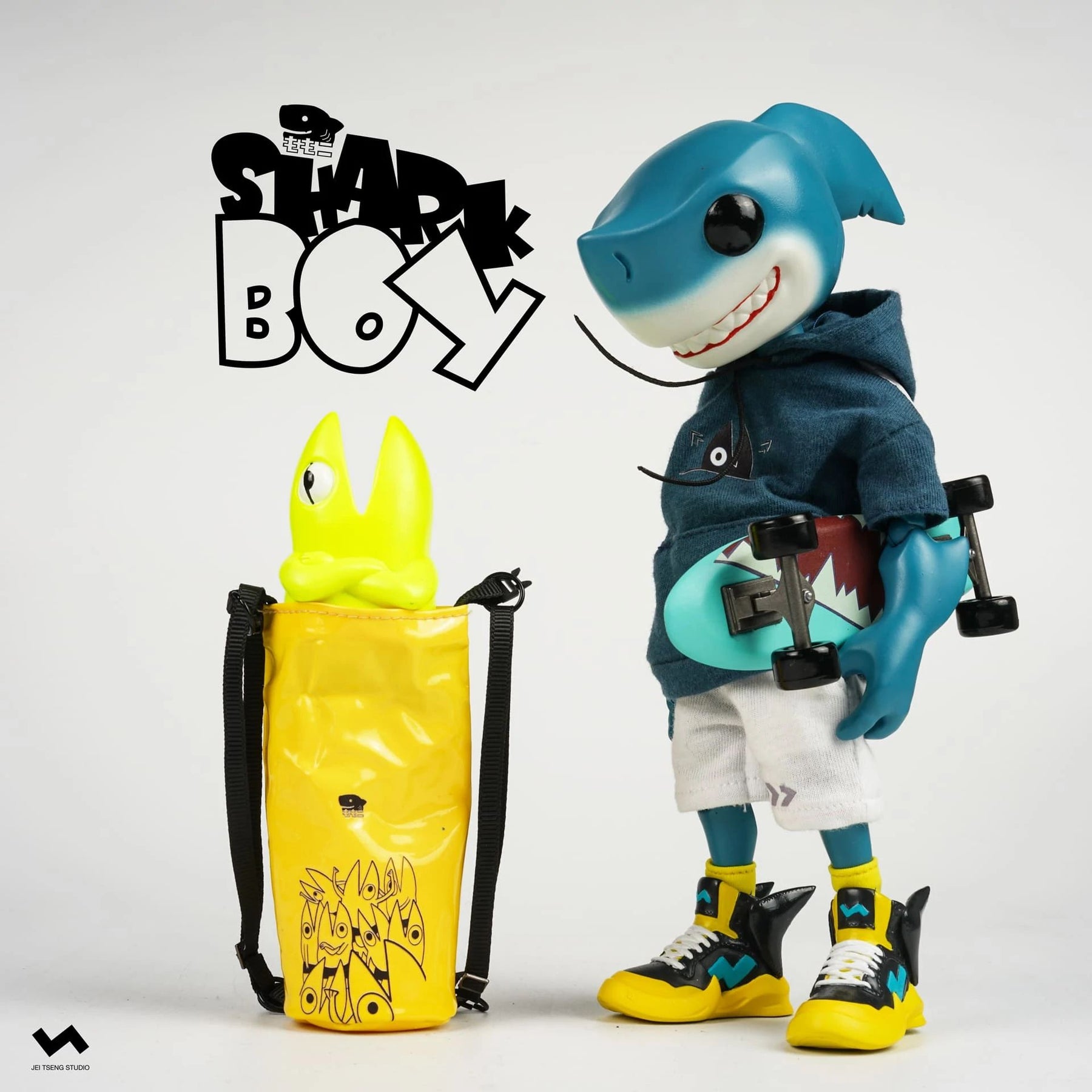 Preorder Shark Boy 2GO 8-inch action figure by Momoco x JT Studio