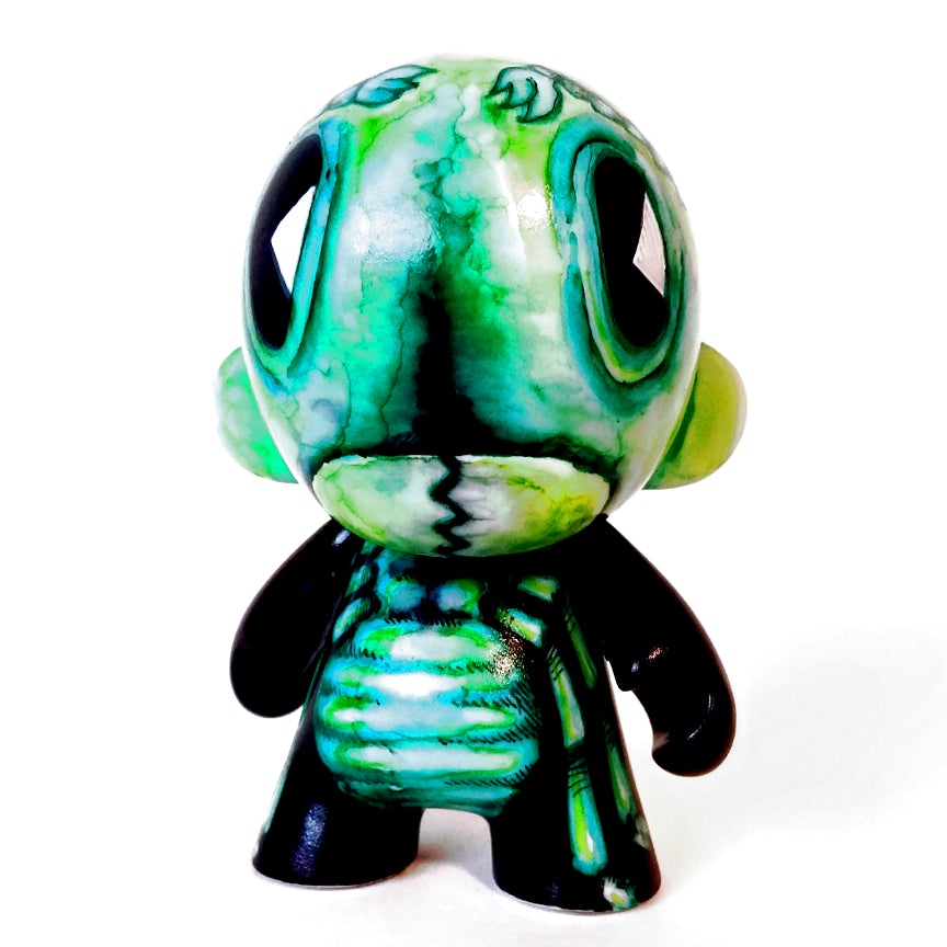 Small Green Ant 4-inch custom Munny by Eric Mckinley Available Now ! ! !