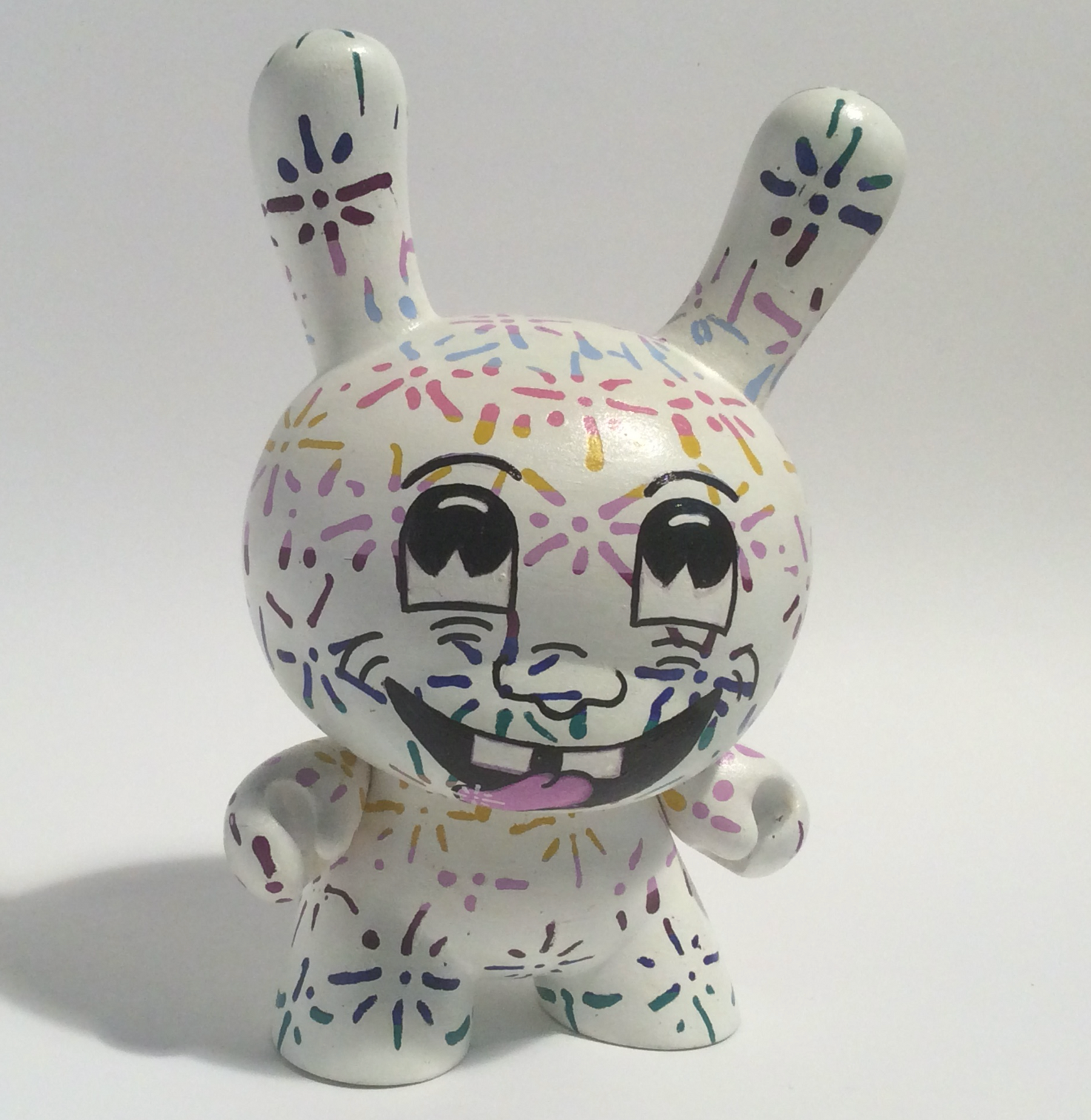 Snowflake 8-inch custom Dunny by KaMo Available Now ! ! !