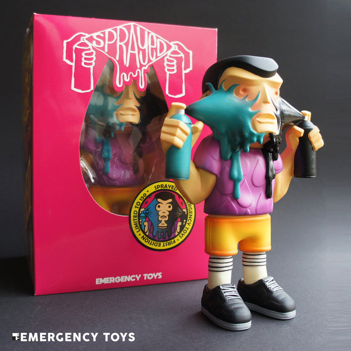 Sprayed 17cm vinyl figure by Emergency Toys Available Now ! ! !