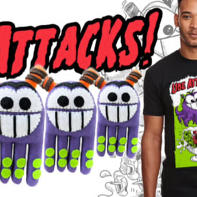 SDCC Ube Attacks Plush & Shirt by Furry Feline Creatives