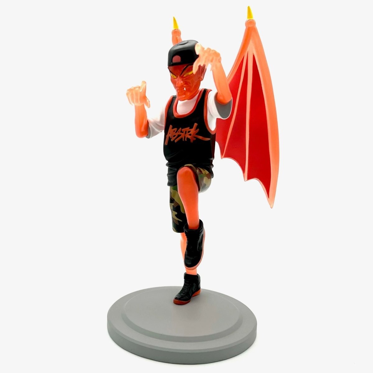 ABSTRK Vampiro Orange Glow Edition 8-inch vinyl figure by UVD Toys Available Now - Tenacious Toys®