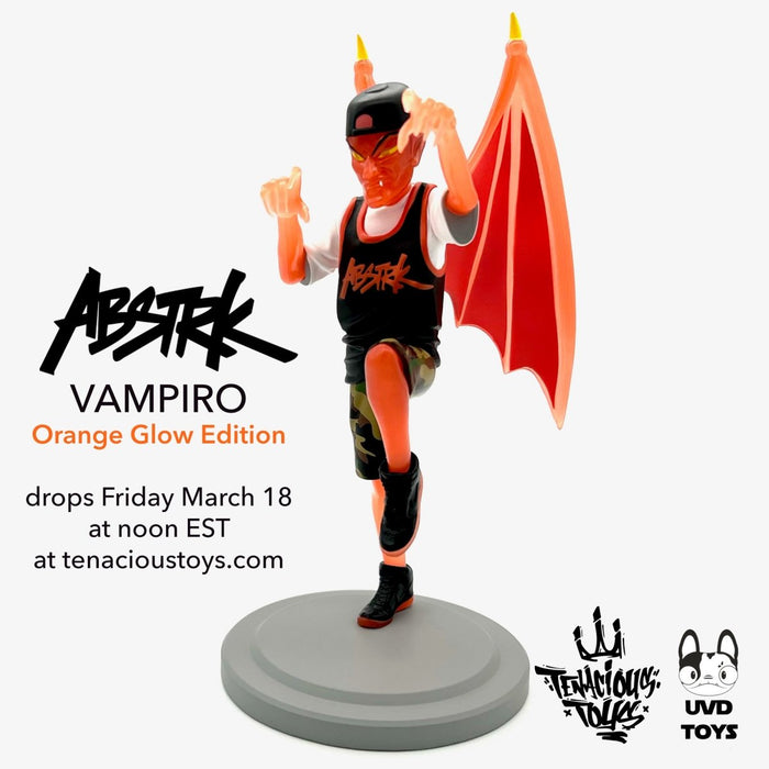 ABSTRK Vampiro Orange Glow Edition Drops Drops Fri March 18 at Noon EST - Tenacious Toys®