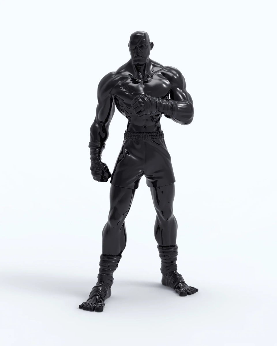 Akrolith Fighter 9-inch standard resin statue Available Now - Tenacious Toys®