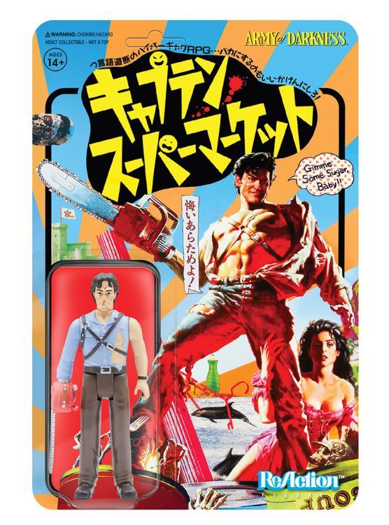 Army Of Darkness ReAction Figure Hero Ash Japanese Movie Poster SDCC Edition by Super7 Available Now ! ! ! - Tenacious Toys®