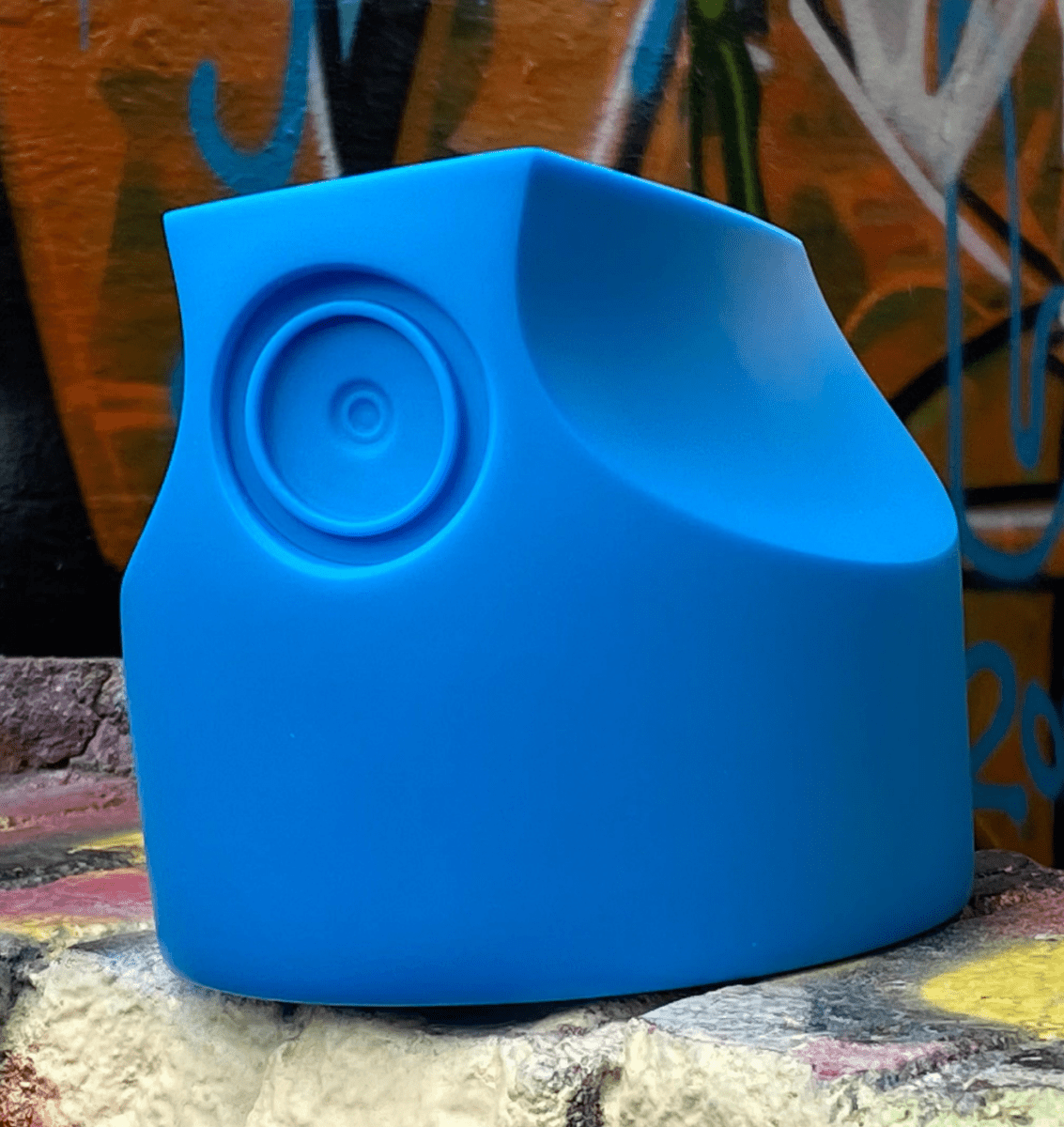 Banana Skinny Cap DIY Blue vinyl figure by Playful Gorilla x Tenacious Toys Available Now - Tenacious Toys®