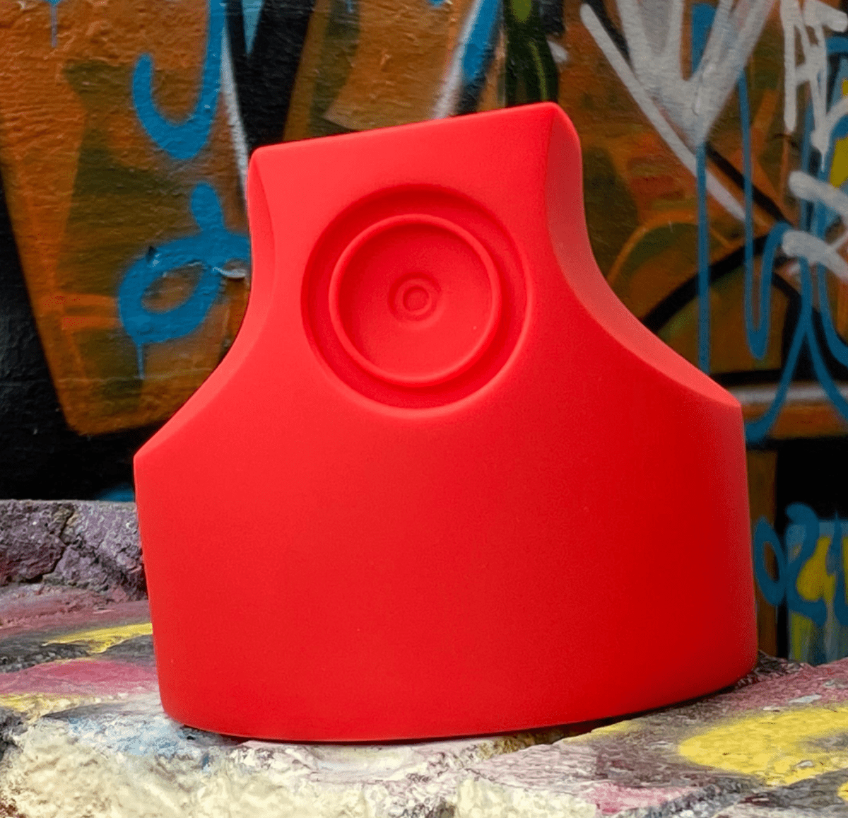 Banana Skinny Cap DIY Red vinyl figure by Playful Gorilla x Tenacious Toys Available Now - Tenacious Toys®