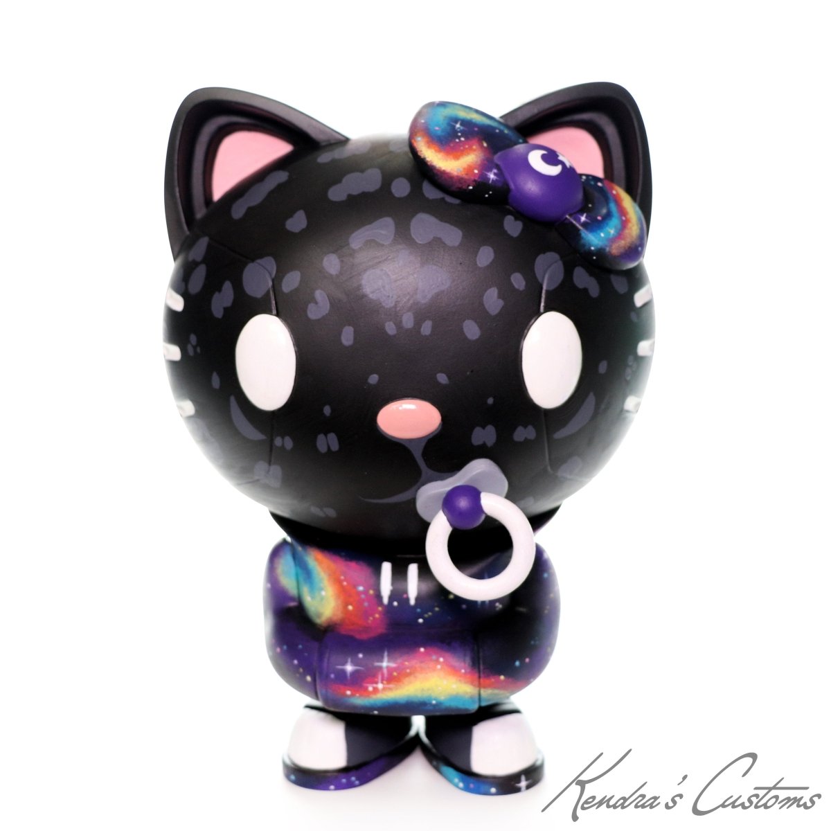 Black Jaguar Custom 6-inch Quiccs Hello Kitty by Kendra's Customs Available Now - Tenacious Toys®