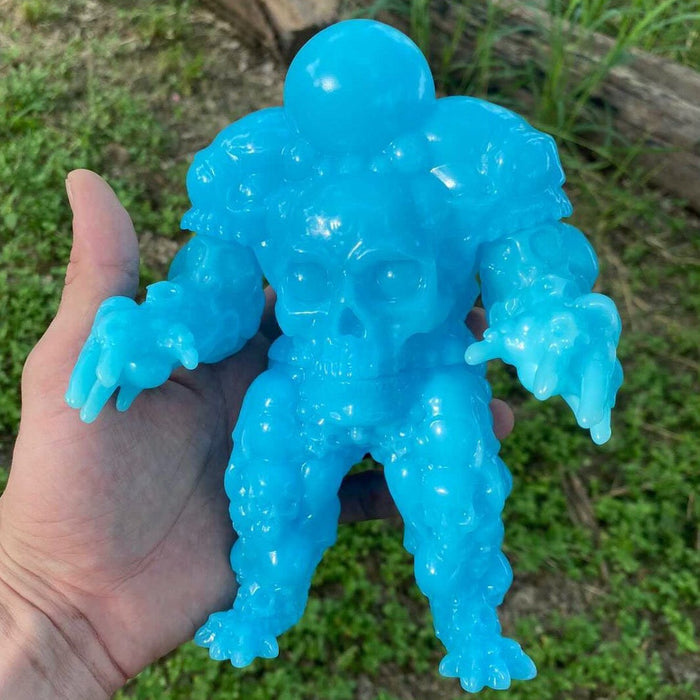 Boo Berry Skull Dangler Blue GID 8-inch vinyl figure by DuBose Art Available Now - Tenacious Toys®