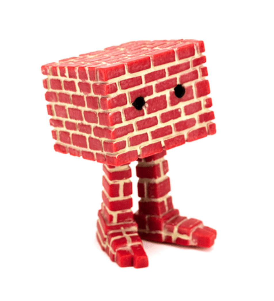 Brick 5.5 inch vinyl figure by Kyle Kirwan x Clutter Available Now ! ! ! - Tenacious Toys®