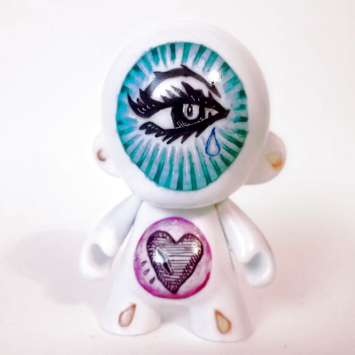 Broken Heart Mini 4-inch custom Munny by Eric Mckinley Available Now ! ! ! - Tenacious Toys®