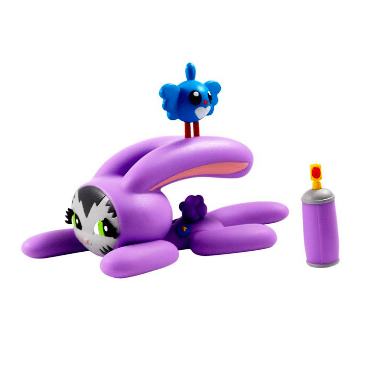 Bunny Kitty Purple 7-inch vinyl figure by Dave Persue Available Now ! ! ! - Tenacious Toys®