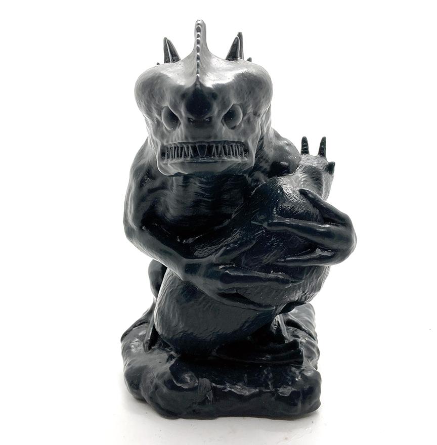 Cryptozoo-Fubi El Chupacabra Dark Blank Edition vinyl figure by Weston Brownlee Available Now - Tenacious Toys®