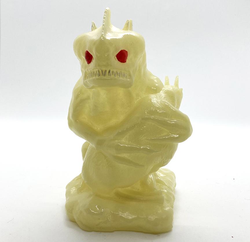 Cryptozoo-Fubi El Chupacabra GID Painted Edition vinyl figure by Weston Brownlee Available Now - Tenacious Toys®