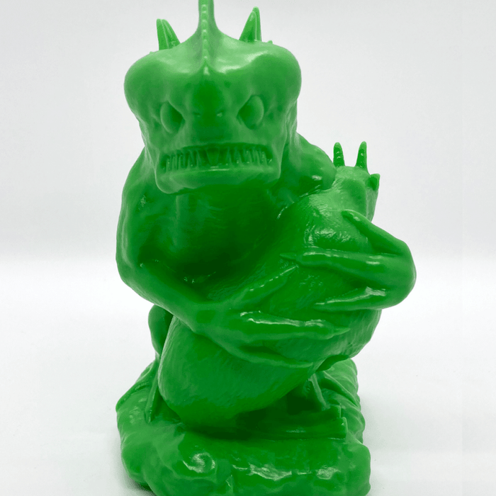 Cryptozoo-Fubi El Chupacabra green blank vinyl figure by Weston Brownlee Available Now ! ! ! - Tenacious Toys®