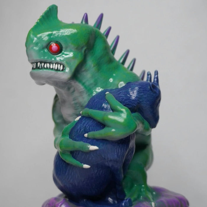Cryptozoo-Fubi El Chupacabra Green Custom by Videovomit Available Now - Tenacious Toys®