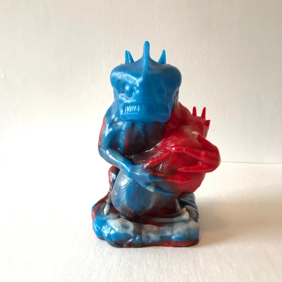 Cryptozoo-Fubi El Chupacabra Red White & Blue Edition vinyl figure by Weston Brownlee Available Now - Tenacious Toys®