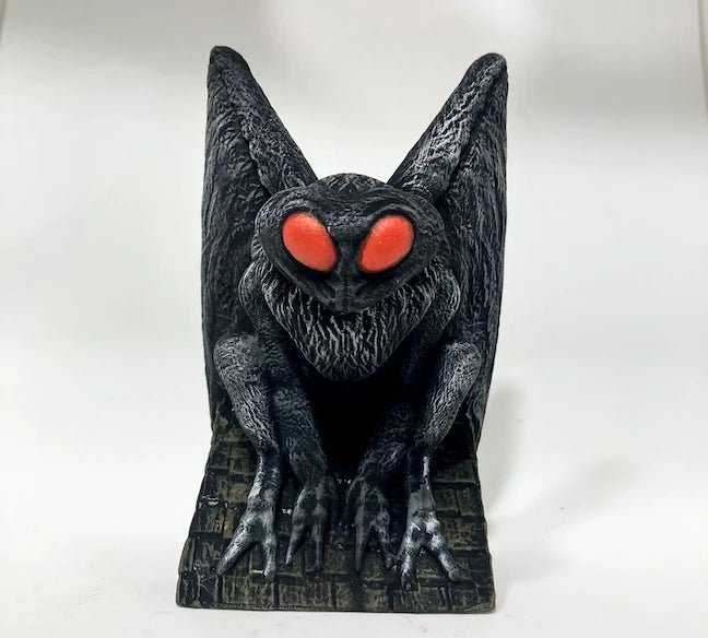 Cryptozoo-Fubi Mothman Black Edition vinyl figure by Weston Brownlee Available Now - Tenacious Toys®