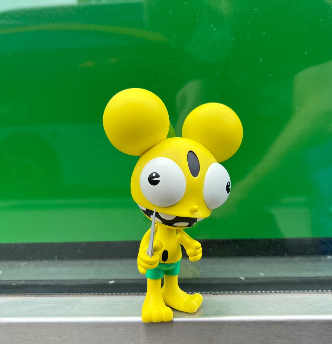 Dalek Space Monkey Yellow with Green Pants by 3DRetro Available Now - Tenacious Toys®