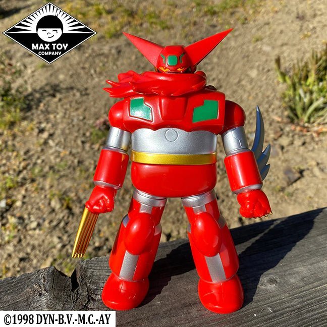 Dark Getter Robo 1 Licensed Version Red 6.5 inch sofubi figure Available Now - Tenacious Toys®