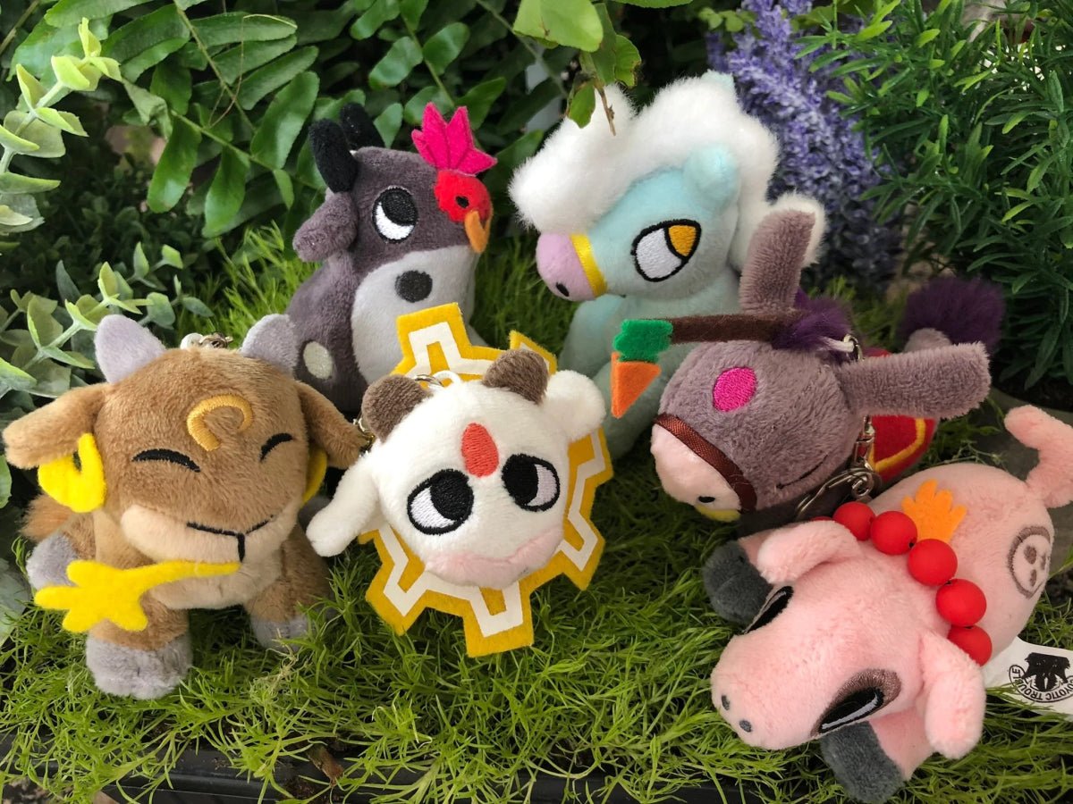 Dharma Farm Animal Plush Keychain Available Now - Tenacious Toys®